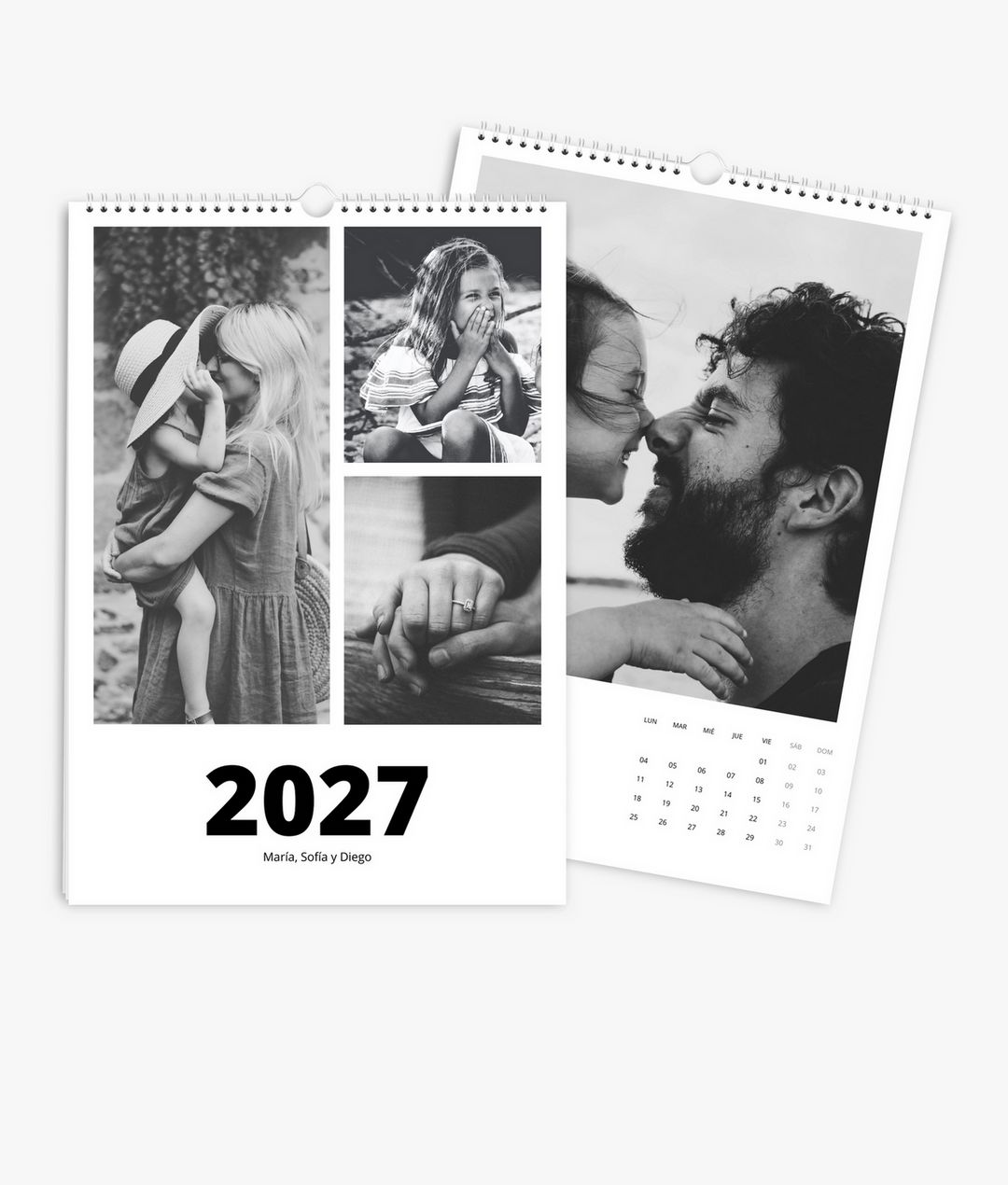 Calendario de pared 2026 en el formato A3 vertical con tus propias fotos