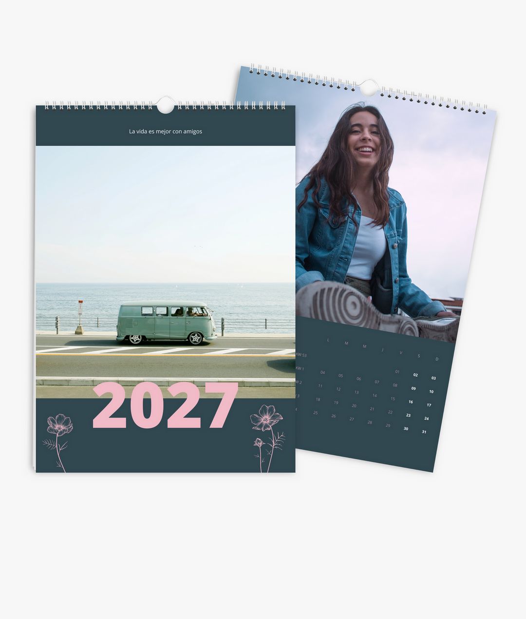 Calendario de pared 2027 en el formato A3 vertical con tus propias fotos