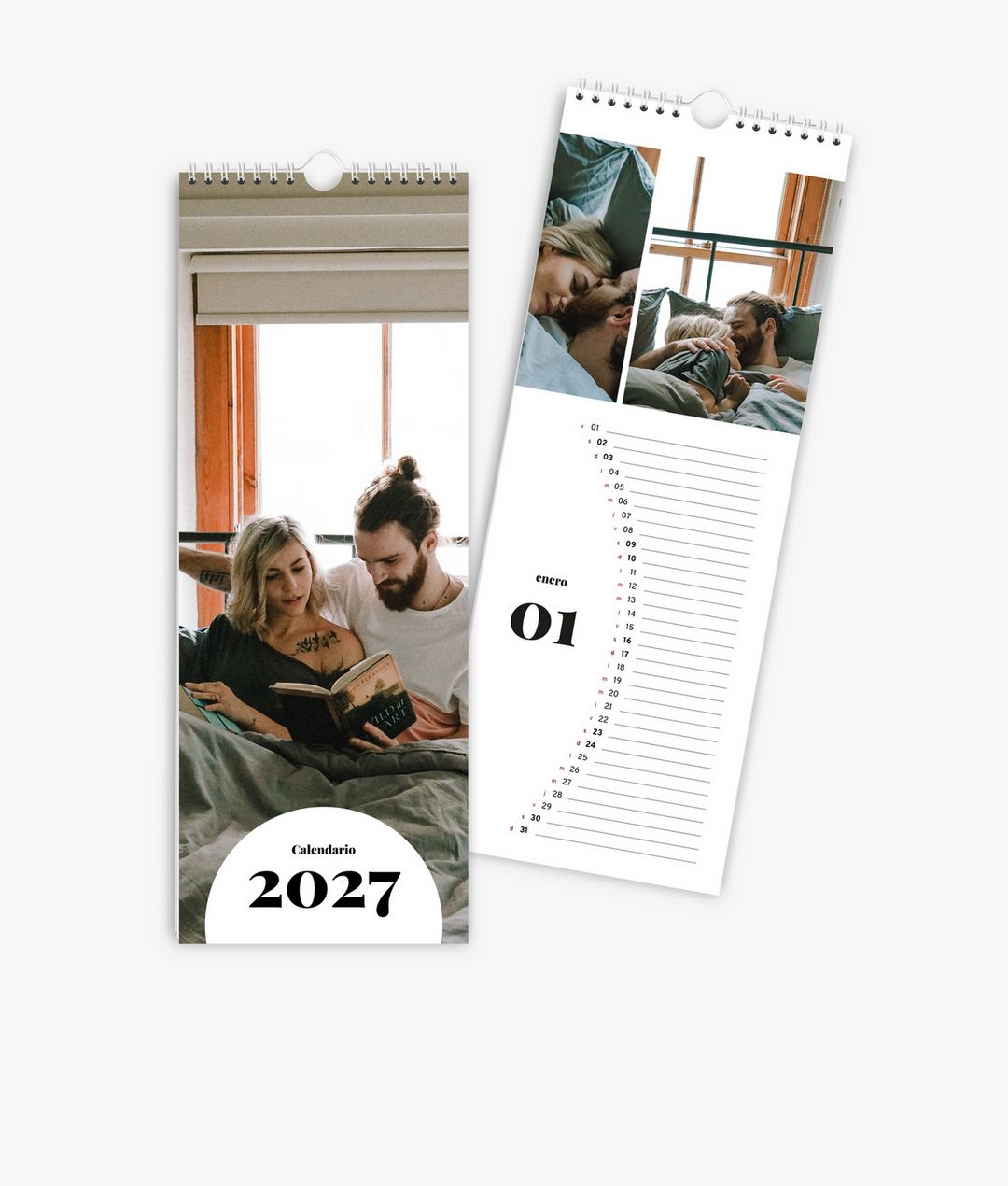 Calendario de cocina 2027 en el formato 15 x 40 cm con tus propias fotos